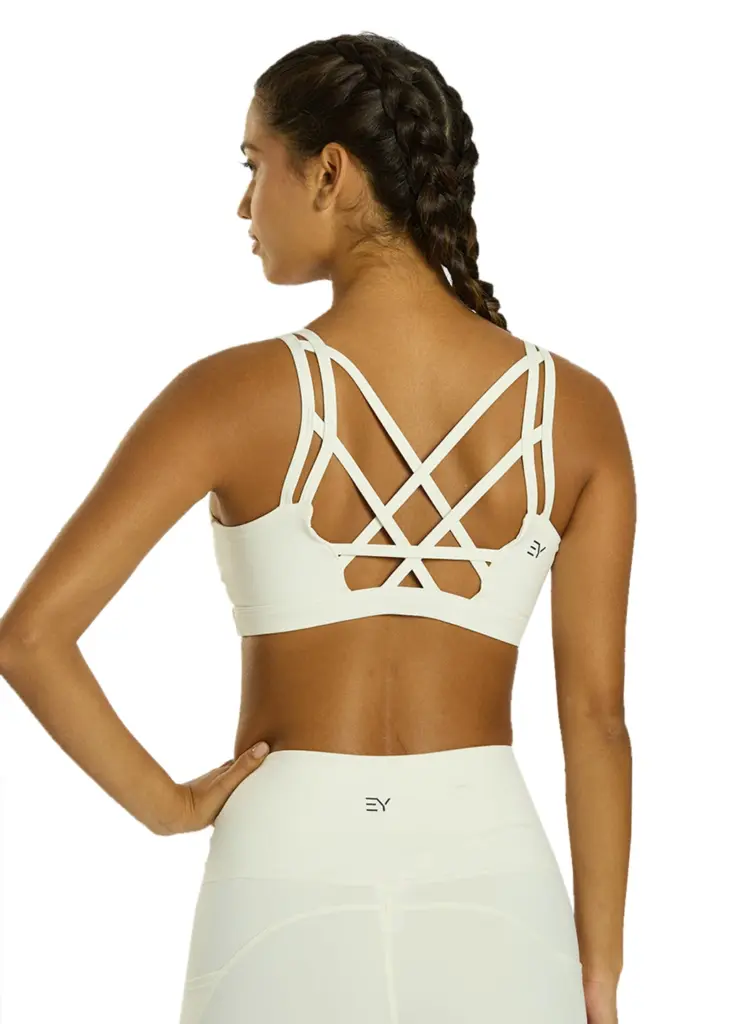 Radiant Solid Strappy Back Sports Bra