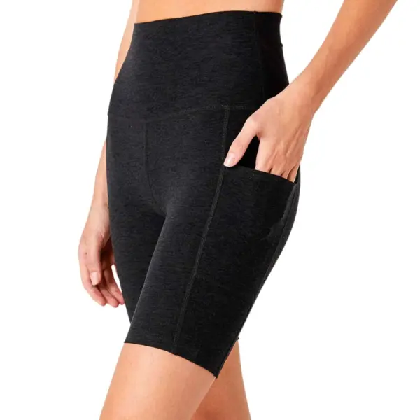 Spacedye Team Pockets High Waisted Biker Shorts