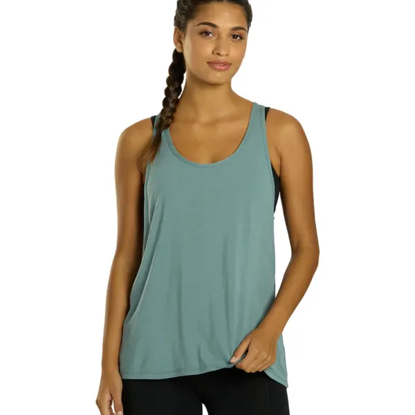 Motion Solid Racer Back Layering Tank