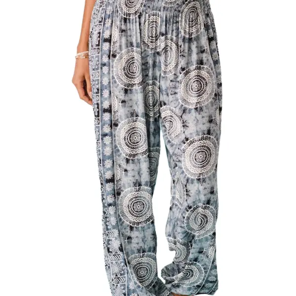 Watercolor Mandala Harem Pants