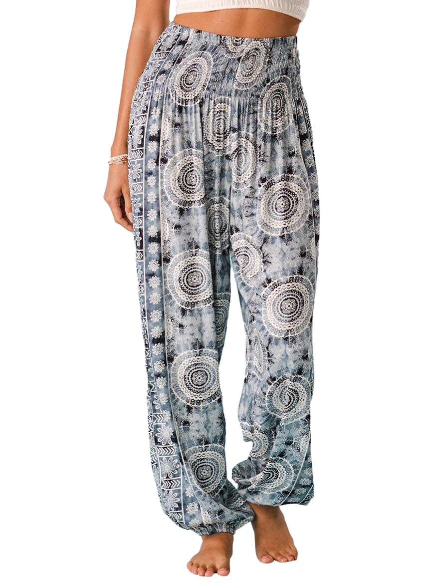 Watercolor Mandala Harem Pants