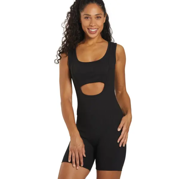 Ribbed Biker Onesie