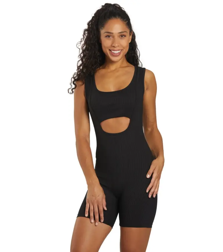 Ribbed Biker Onesie
