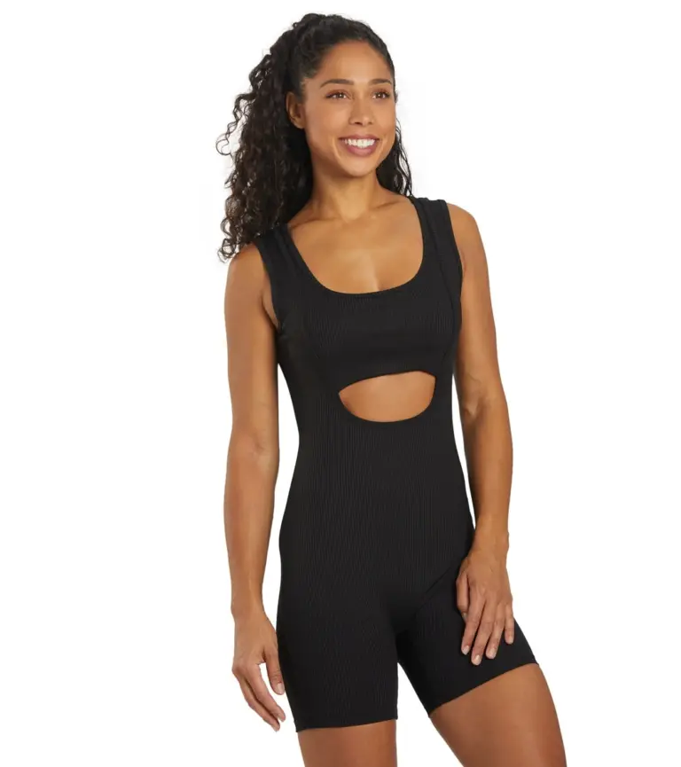 Ribbed Biker Onesie