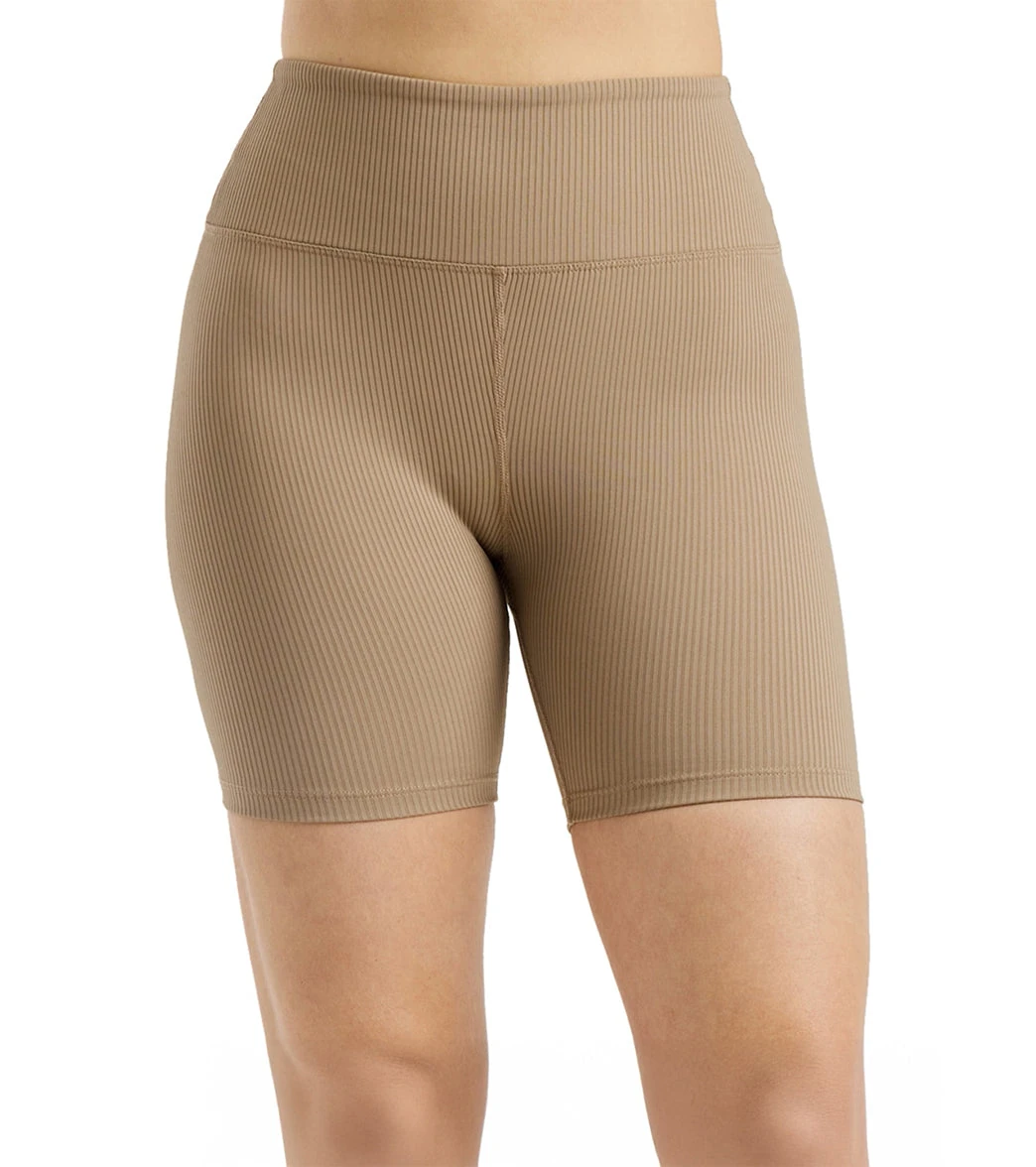 Ribbed High High Biker Short