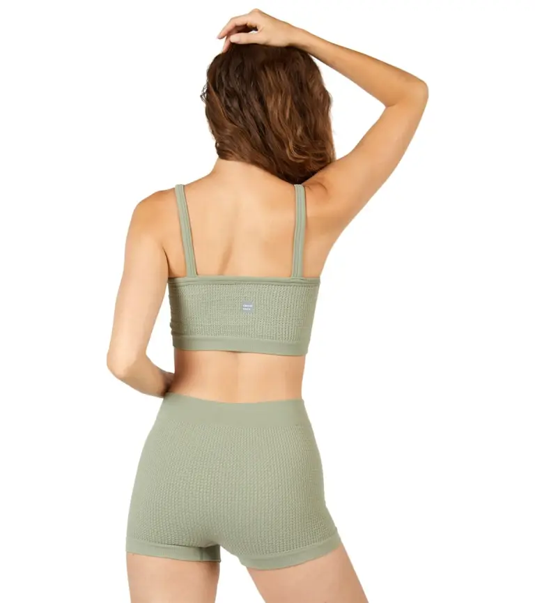 Cream Yoga Kelly Bra and Lynn Short Set