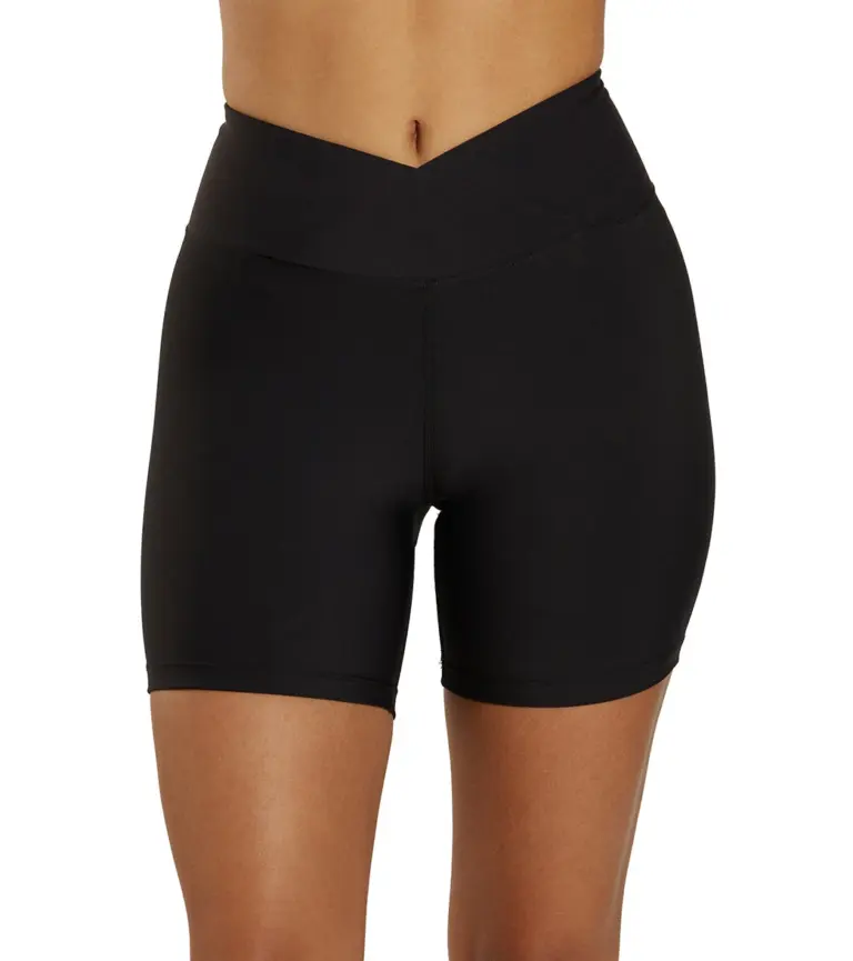 V-Waist Biker Shorts
