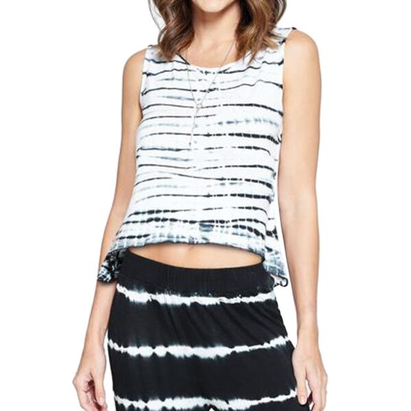 Yak & Yeti Crop Top Tie Dye Sleeveless