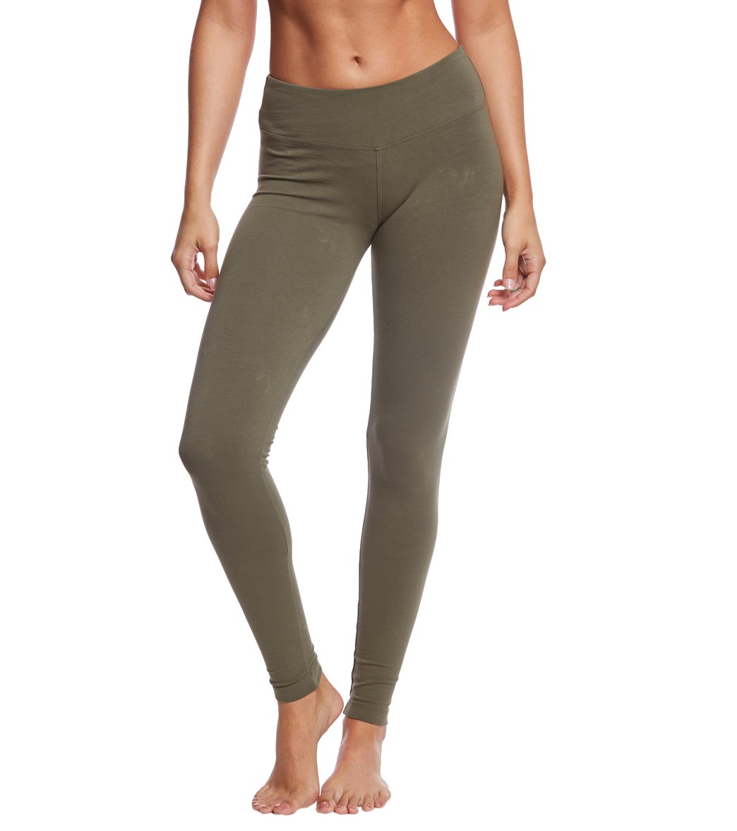 Flat Waist Cotton Ankle Yoga Leggings