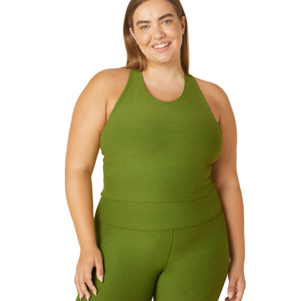 Plus Size Spacedye Focus Cropped Tank