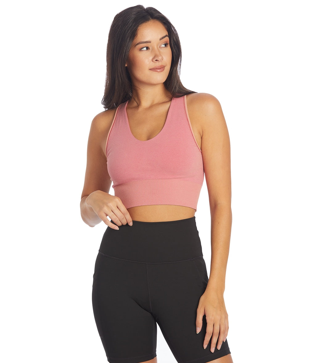 off shoulder bodysuit cloud blush seamless crop top