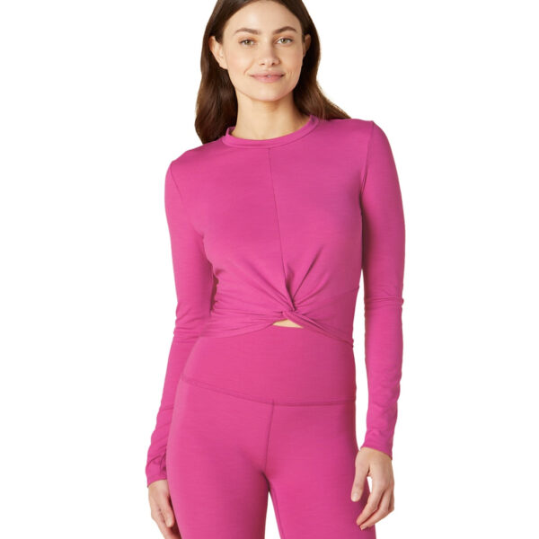 Heather Rib Groove Cropped Top