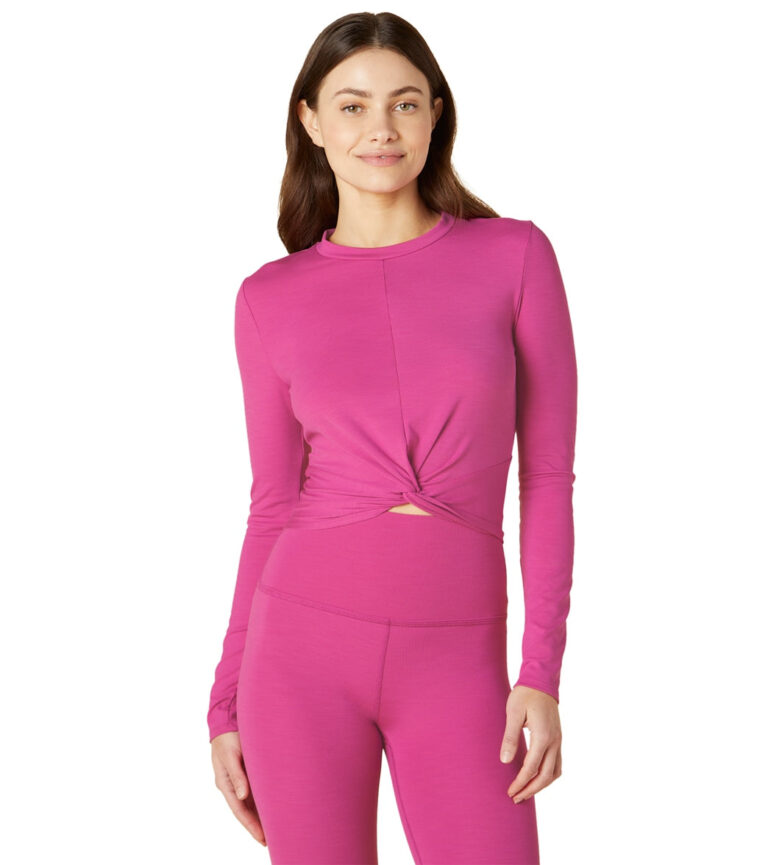 Heather Rib Groove Cropped Top