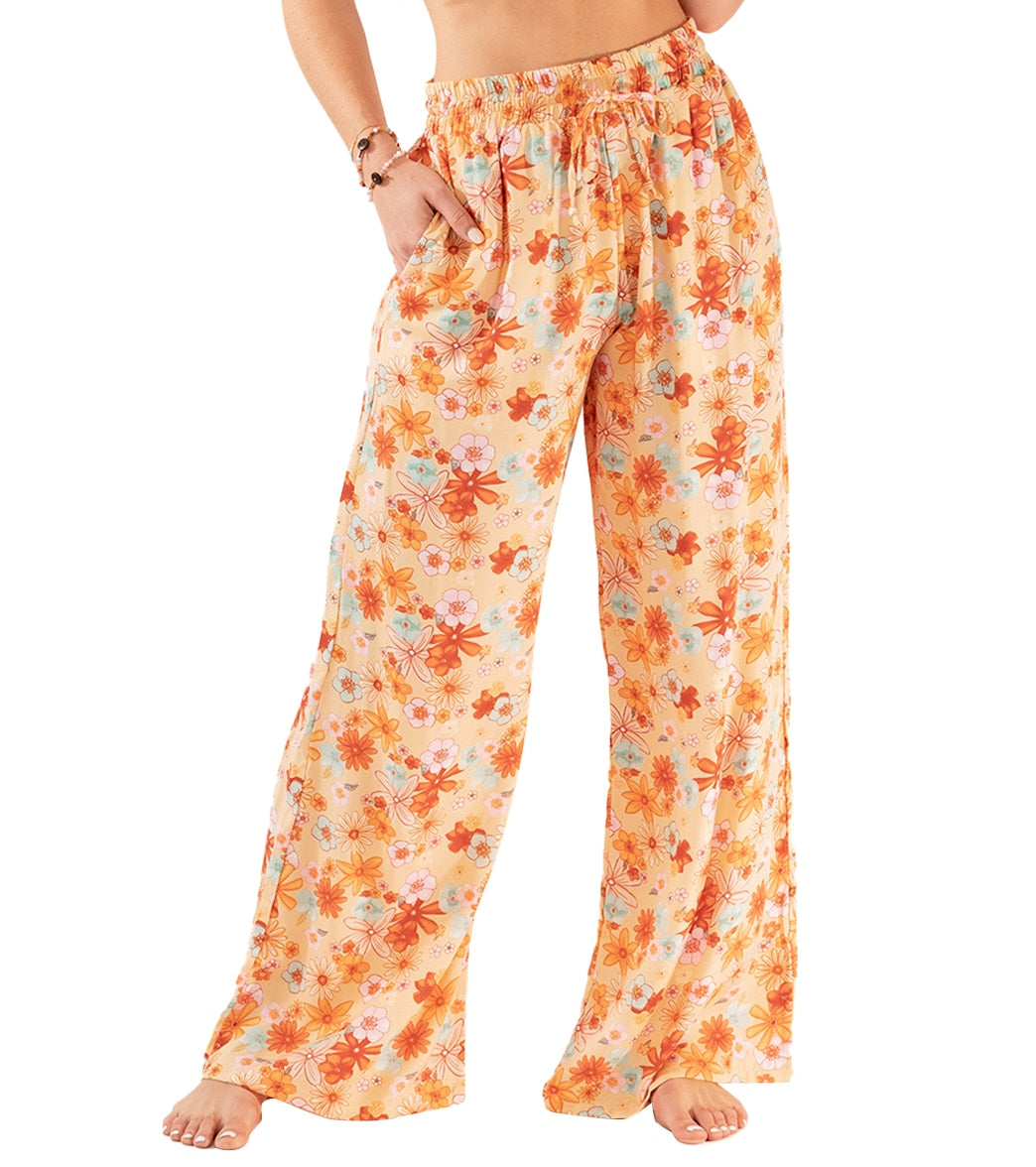 harem yoga pants wide leg drawstring styling