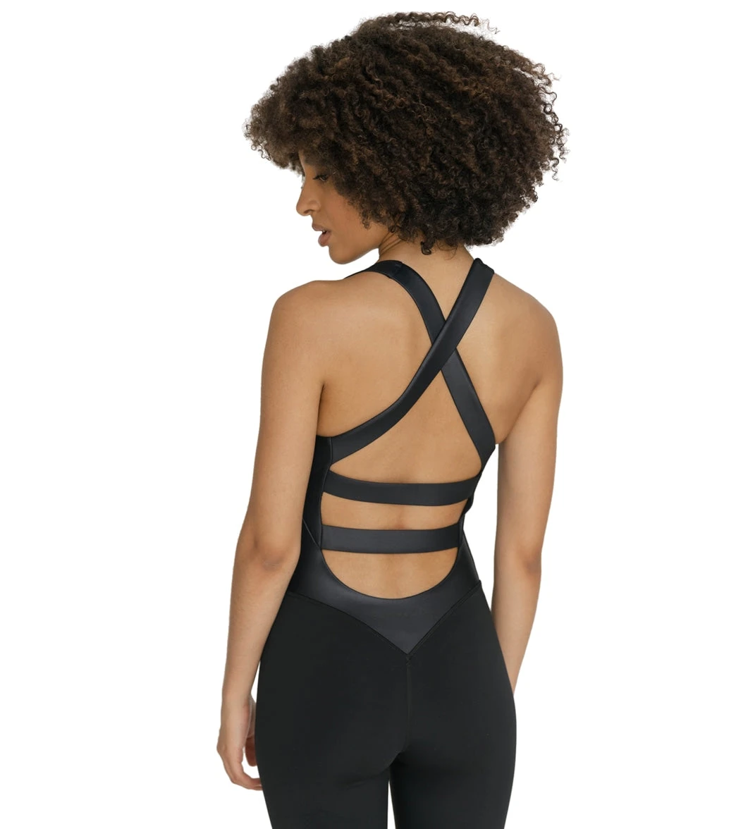 Yogis comparing halter one piece styles on Melbourne racks
