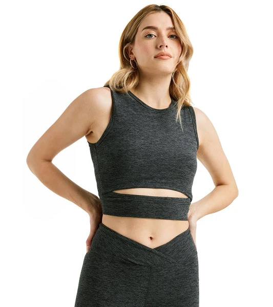 gym gear for men ribbed crop tank on Sydney yogi