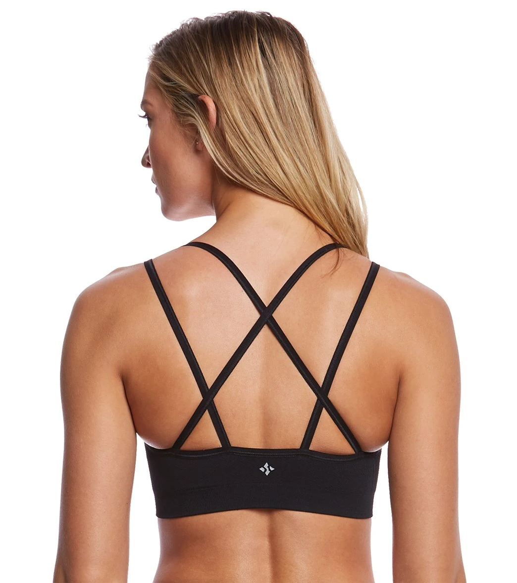 tank top with built in support bra demonstrating moisture-wicking properties