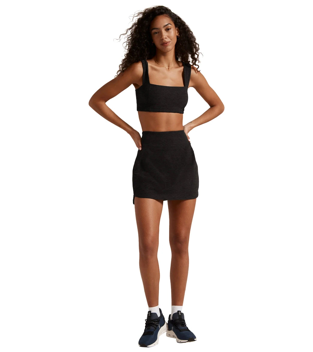 women's sleep tee dual-use yoga and sleep fabric close-up