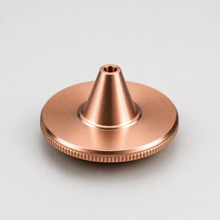 Single layer laser nozzle range