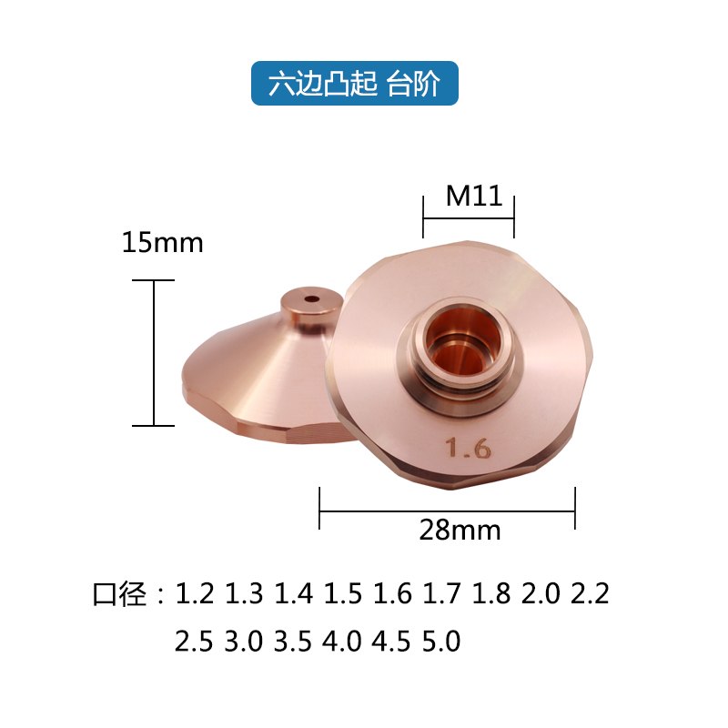 Hex Raised Step Nozzle